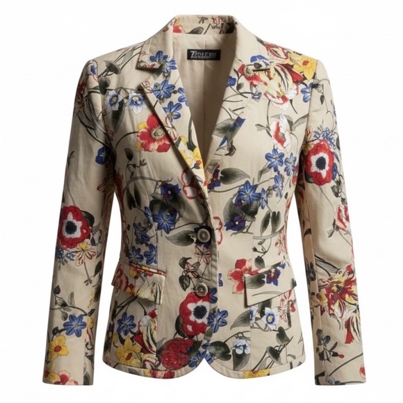 7th Avenue New York & Company Floral Blazer - Picture 2 of 8